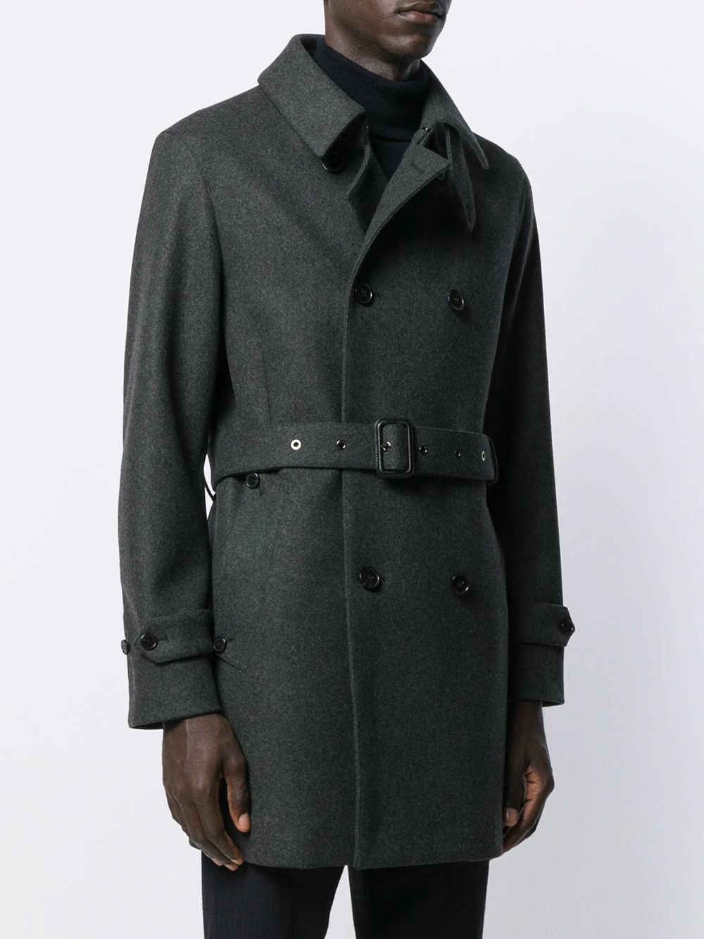 Fetlar wool short trench coat - 3