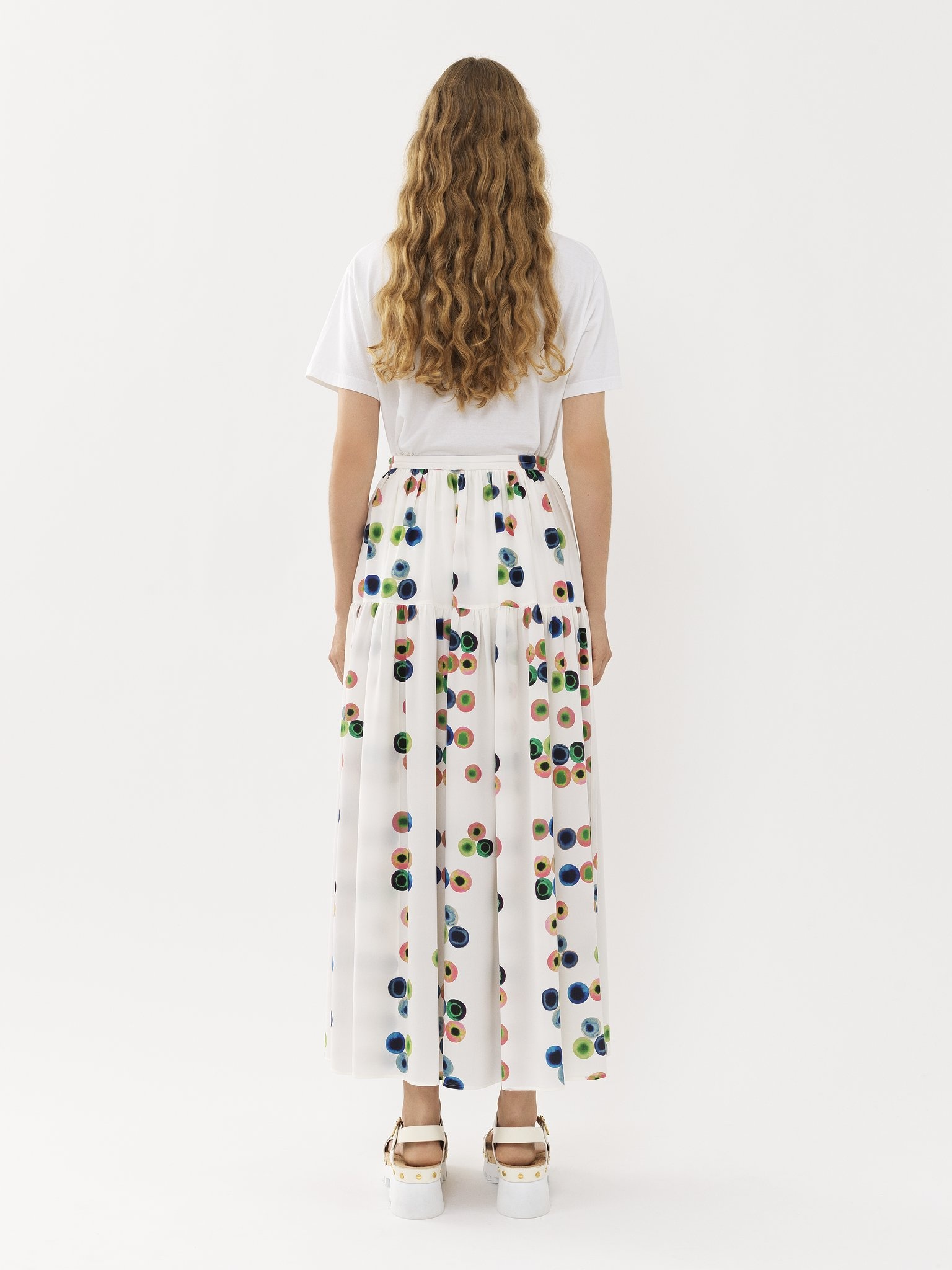 PRINTED MAXI SKIRT - 4