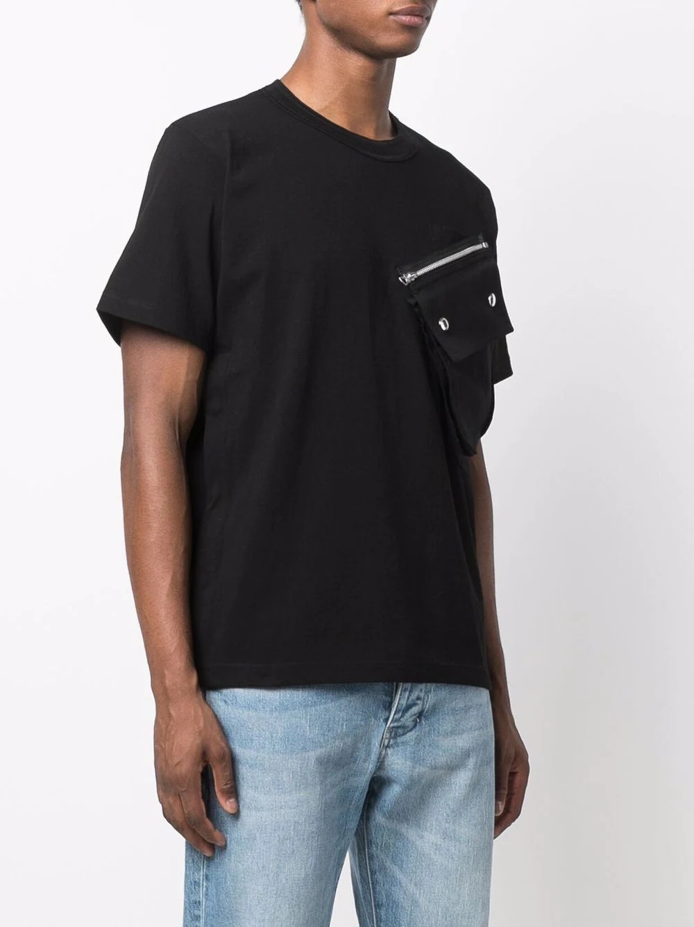 oversize flap pocket T-shirt - 3