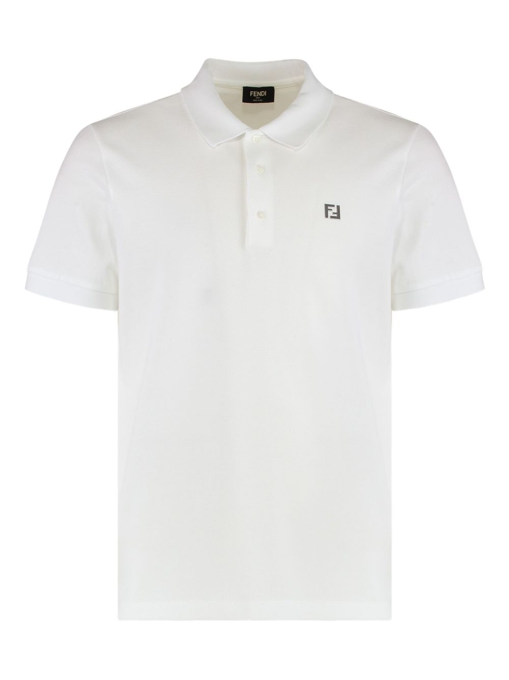 piqué-weave cotton polo shirt - 1
