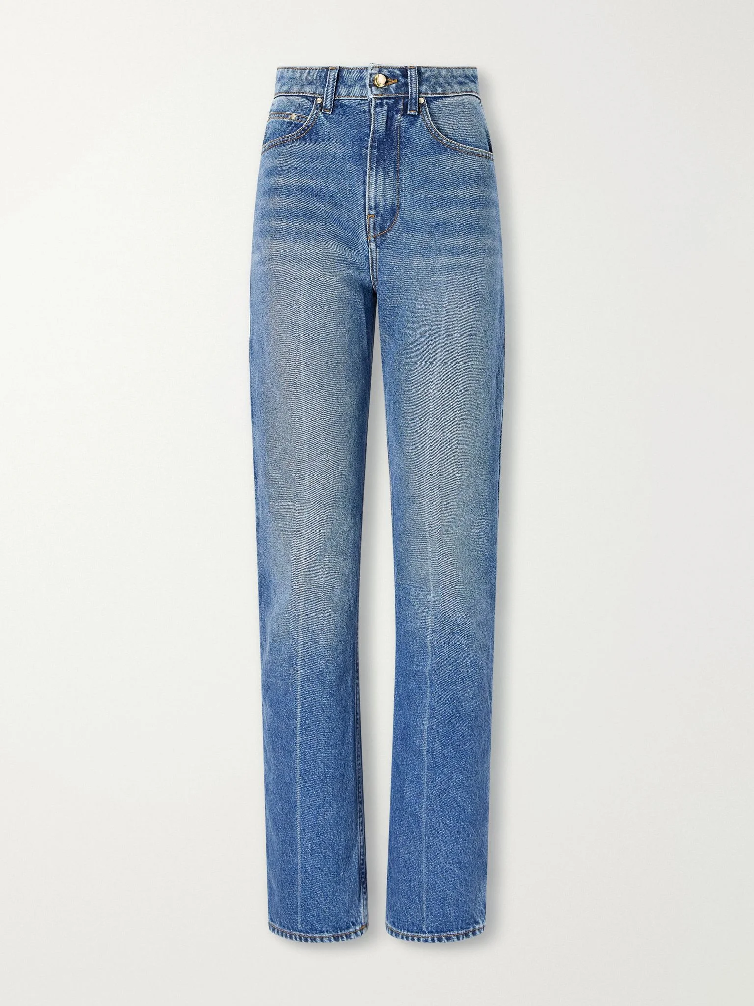 Noon high-rise straight-leg jeans Dark denim - 1