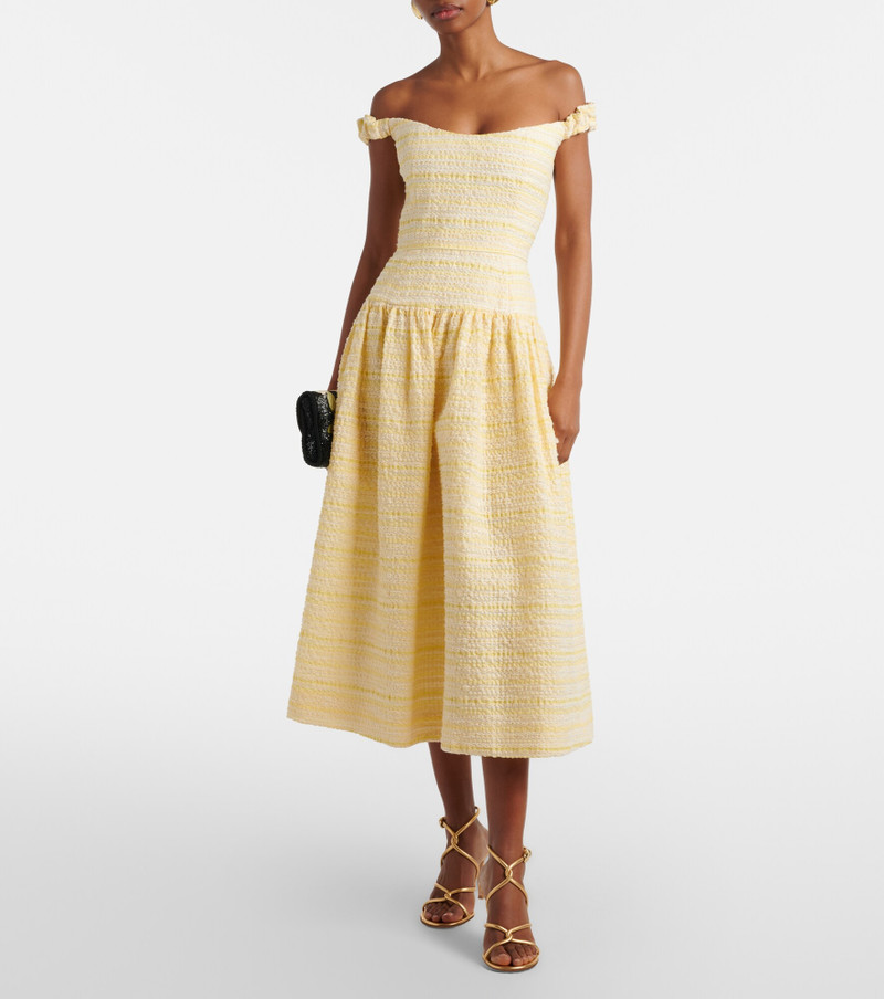markarian Georgie cotton-blend organza midi dress outlook