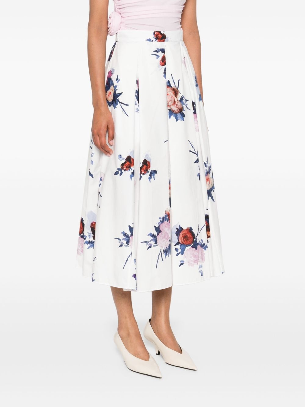 pleated midi skirt - 3
