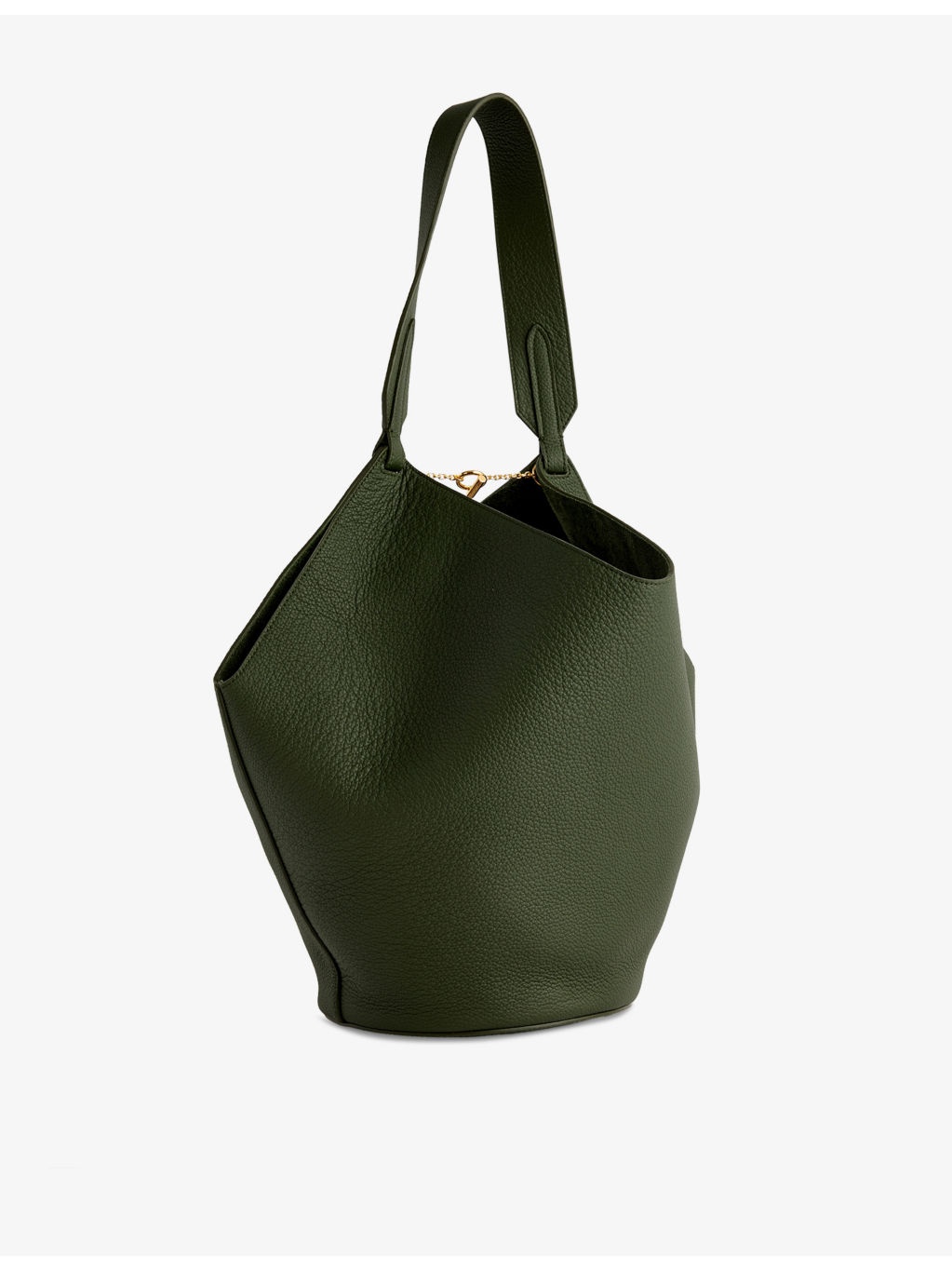 Lotus Small Leather Tote Bag - 4