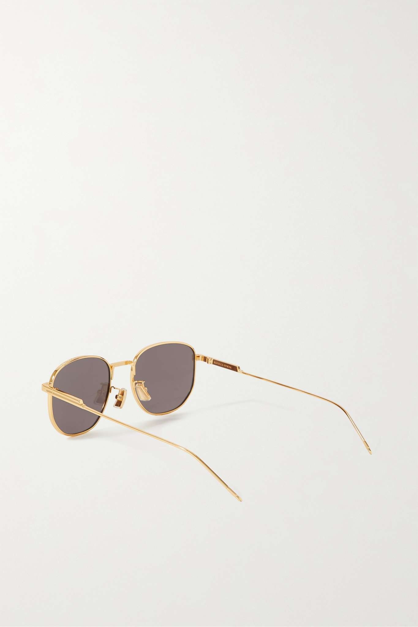 Round-frame gold-tone sunglasses - 3