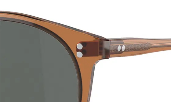 O'Malley 48mm Round Sunglasses in Carob /Regal Blue - 6