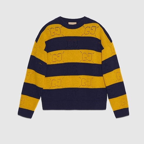 Gucci GG Striped Wool Jumper - 1