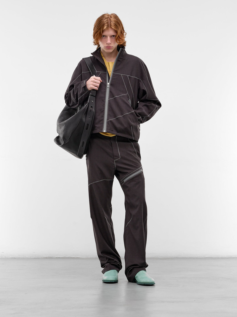 Kiko Kostadinov Fosco Wool Asymmetric Panel Trousers outlook