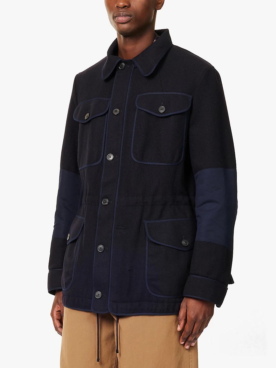 Valkoy wool and cotton-blend utility jacket - 3