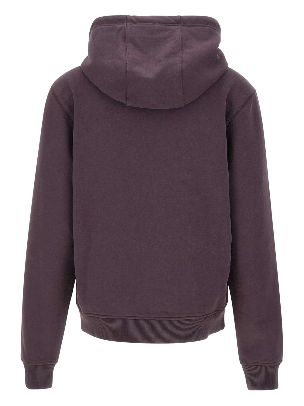 embroidered-logo zip-up hoodie - 2