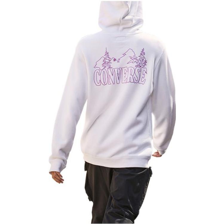 Converse Mountain Logo Hoodie 'White' 10025050-A02 - 2