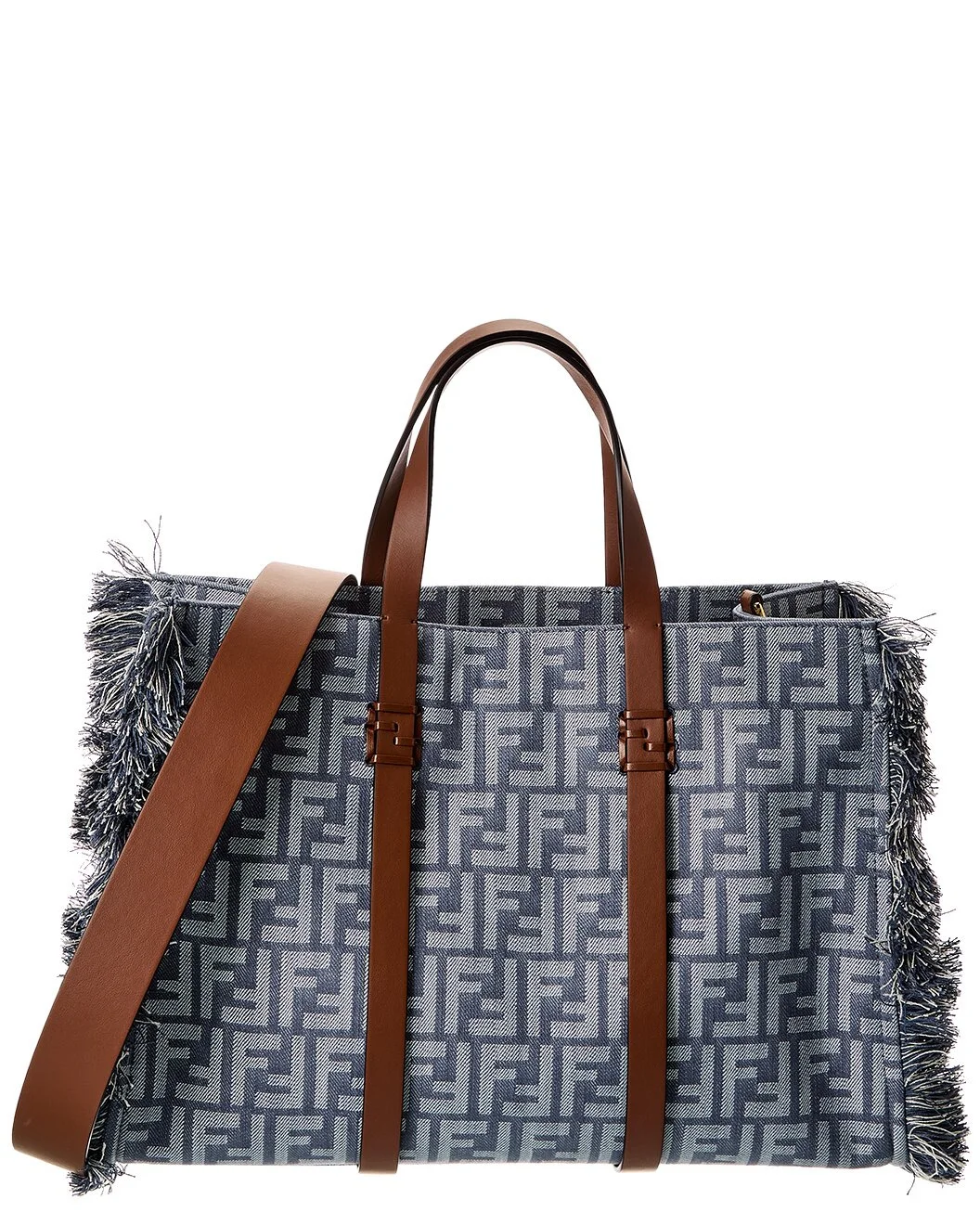 FENDI Summer FF Denim & Leather Tote - 1