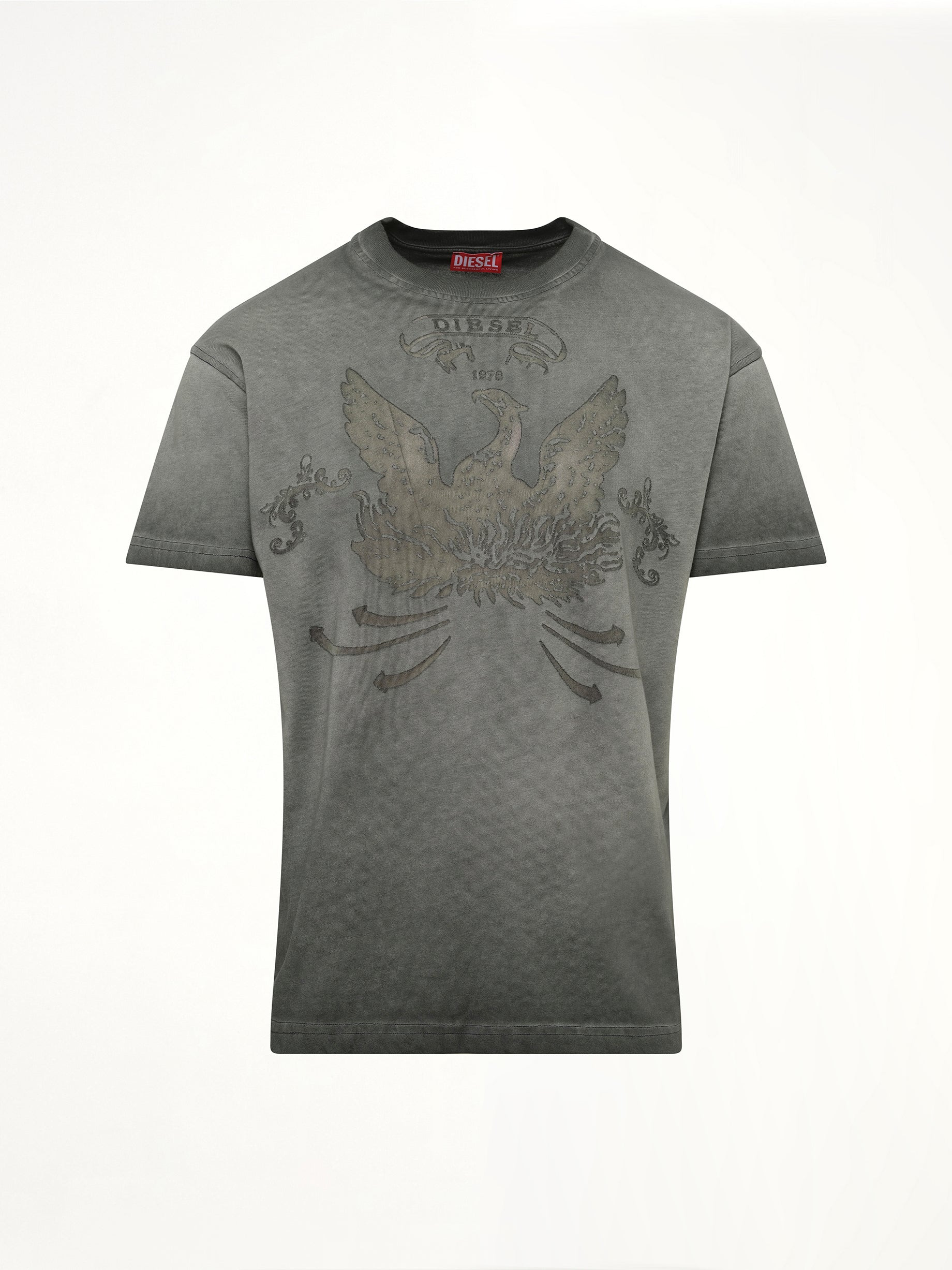 T-NORM-T9 T-Shirt in Washed Grey - 2