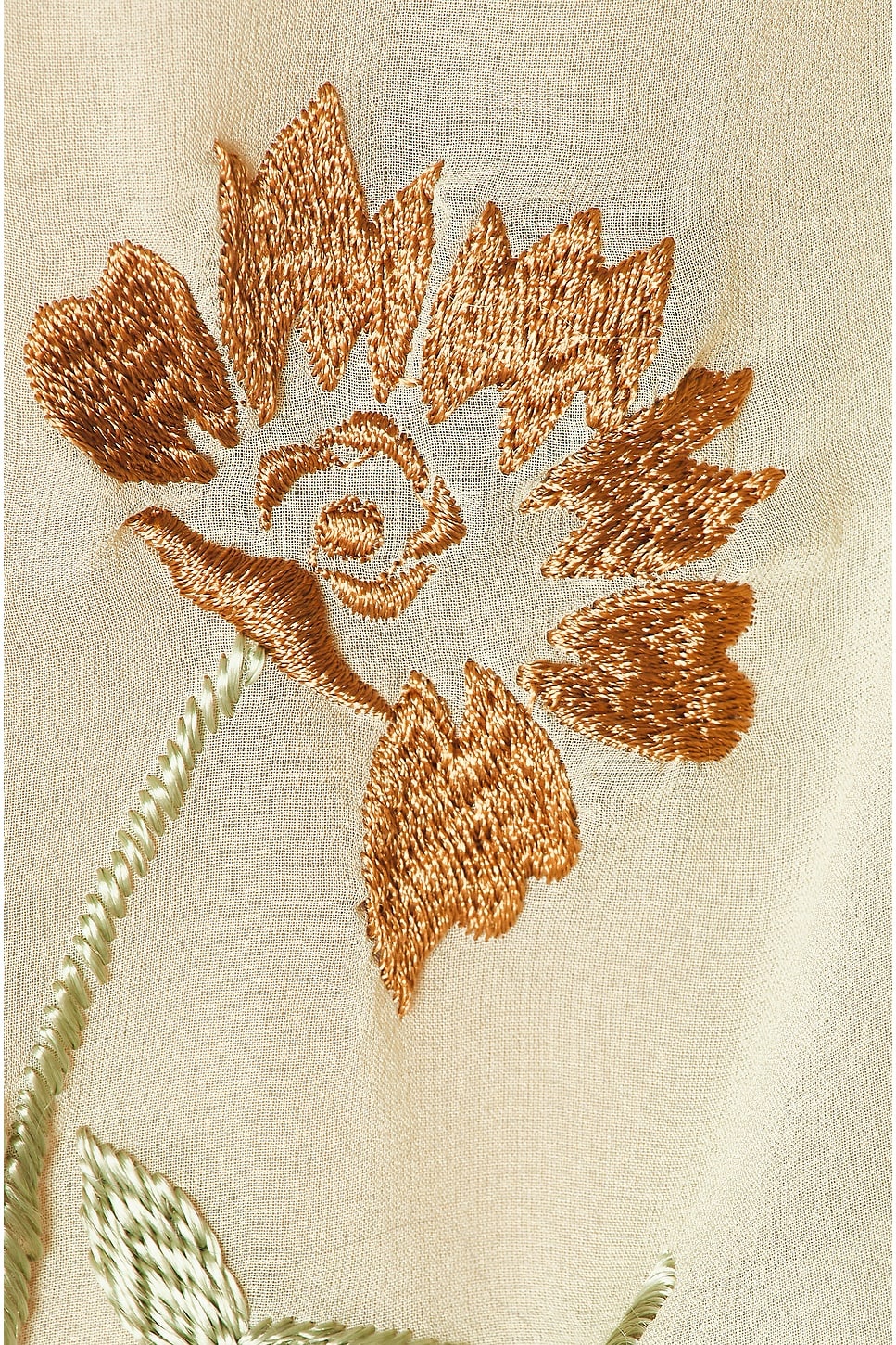 Embroidered Flower Study Shirt - 5