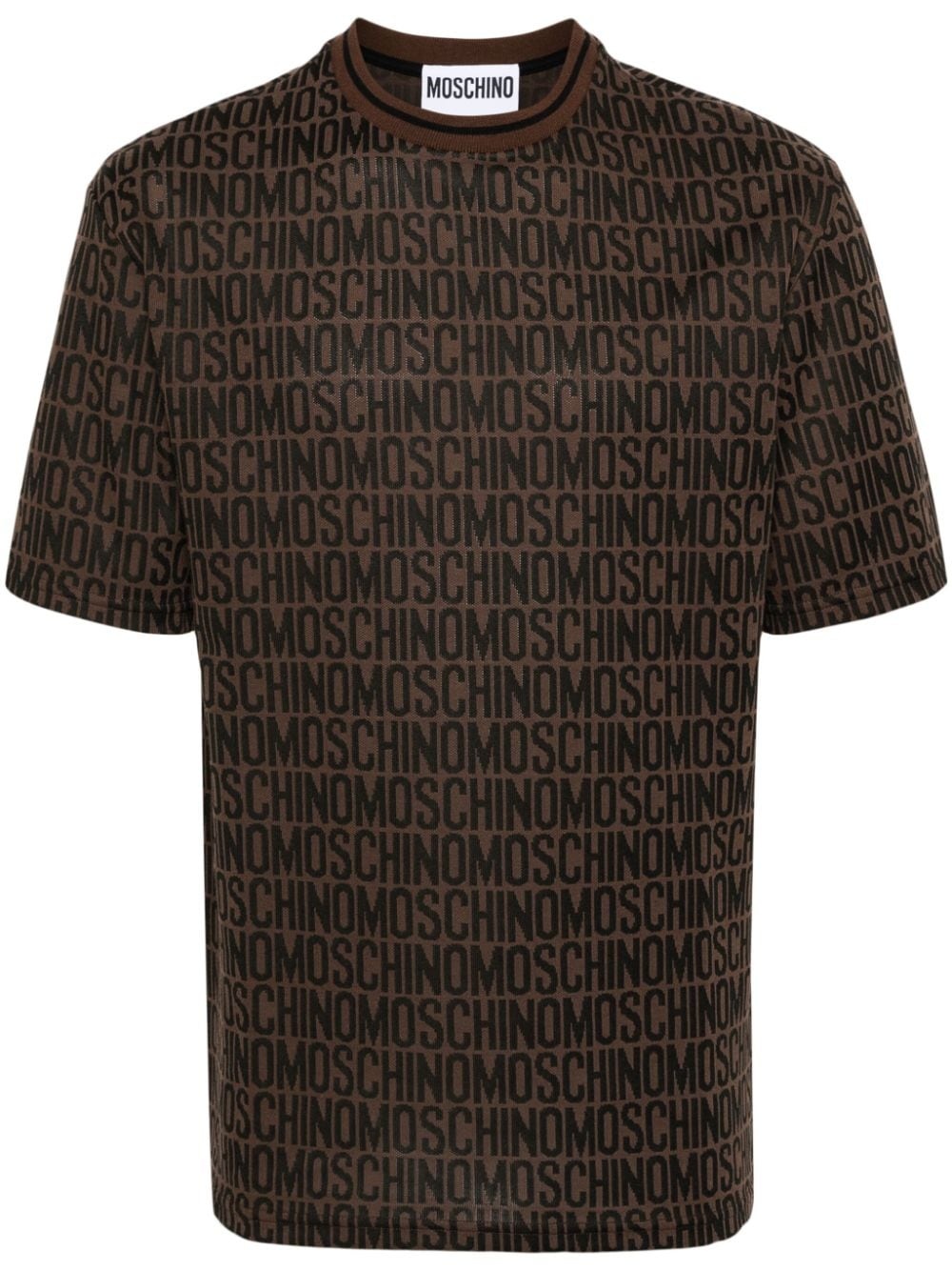 logo-jacquard T-shirt - 1