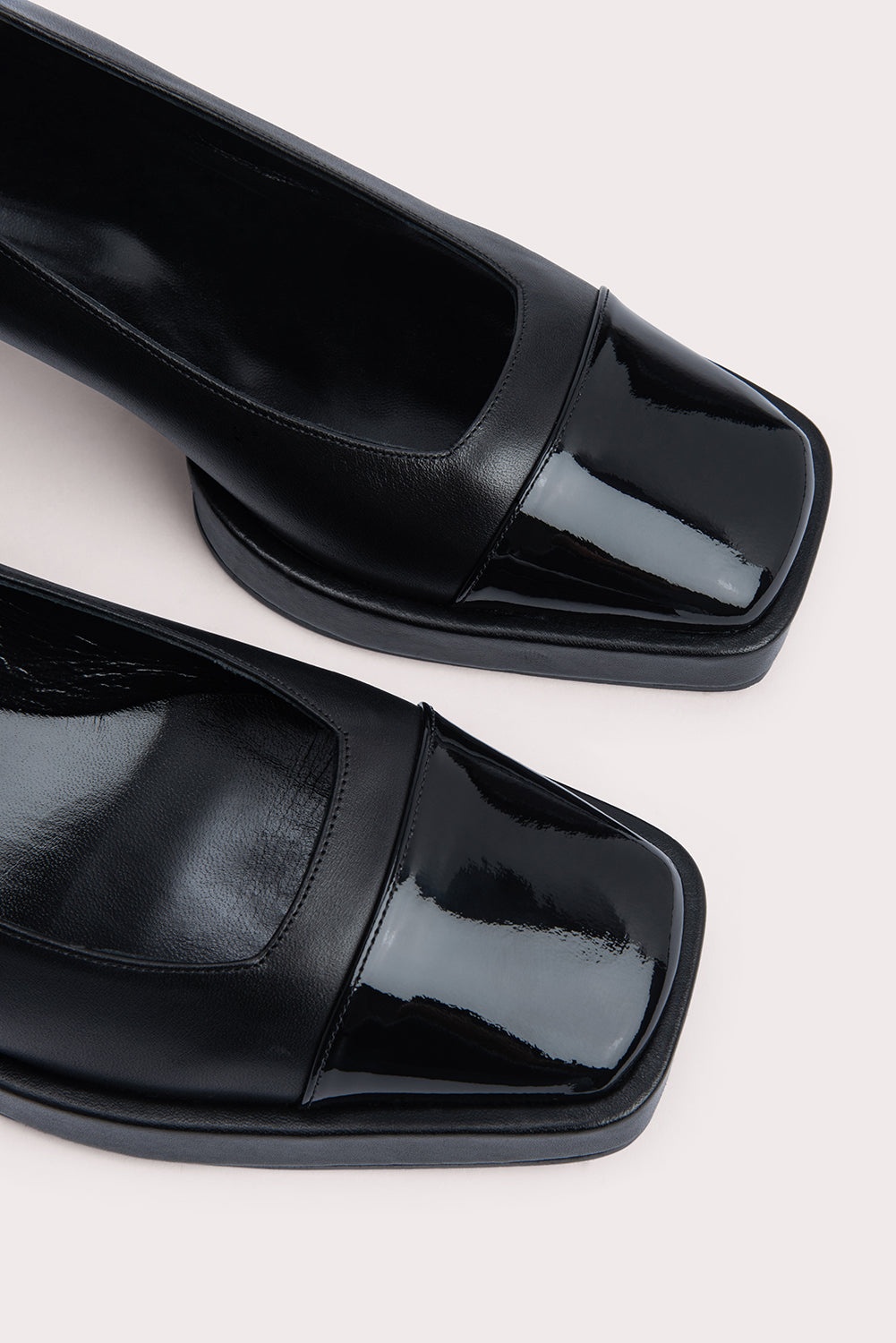 SAVA BLACK PATENT AND NAPPA LEATHER - 3