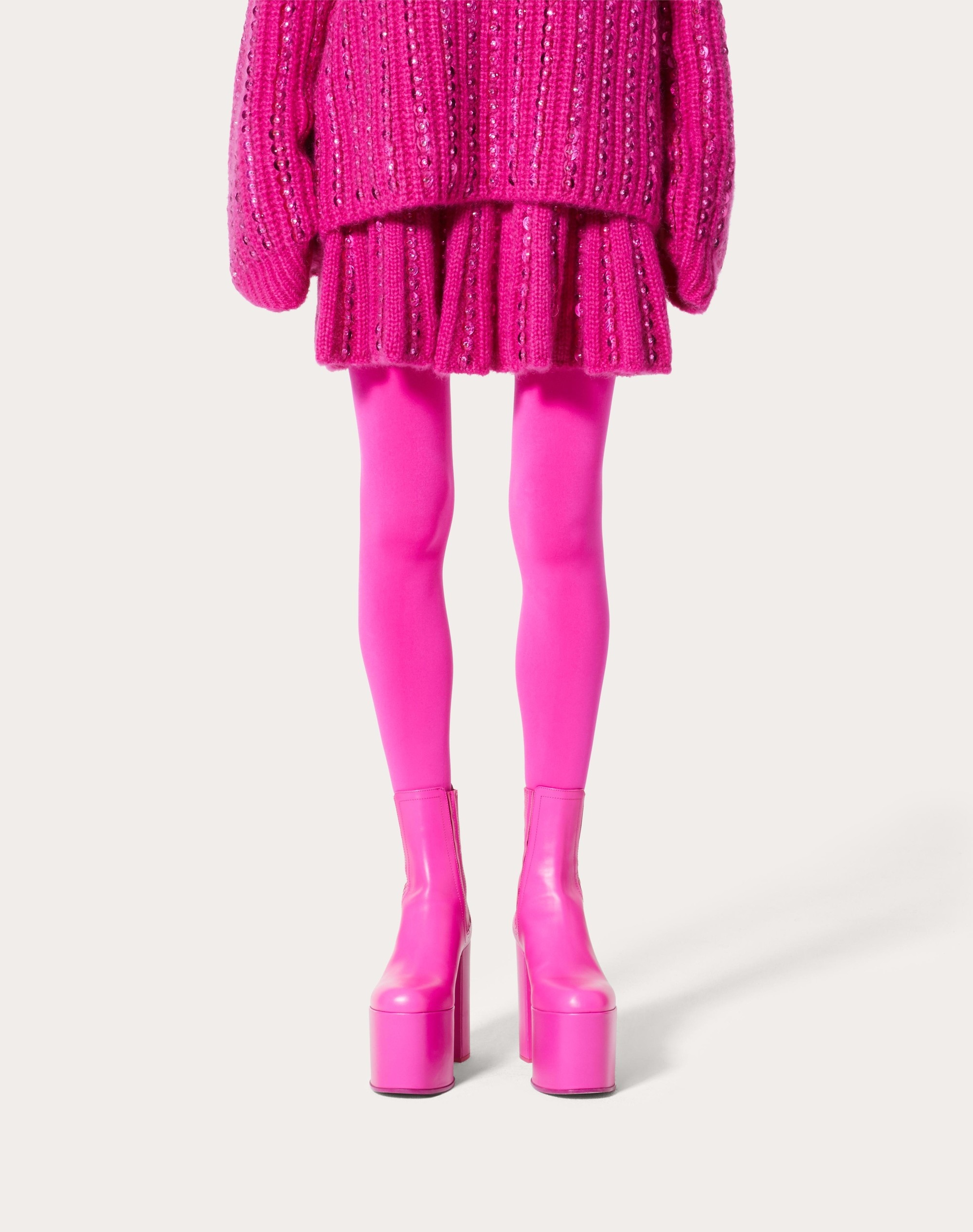 EMBROIDERED MOHAIR WOOL MINI SKIRT - 3