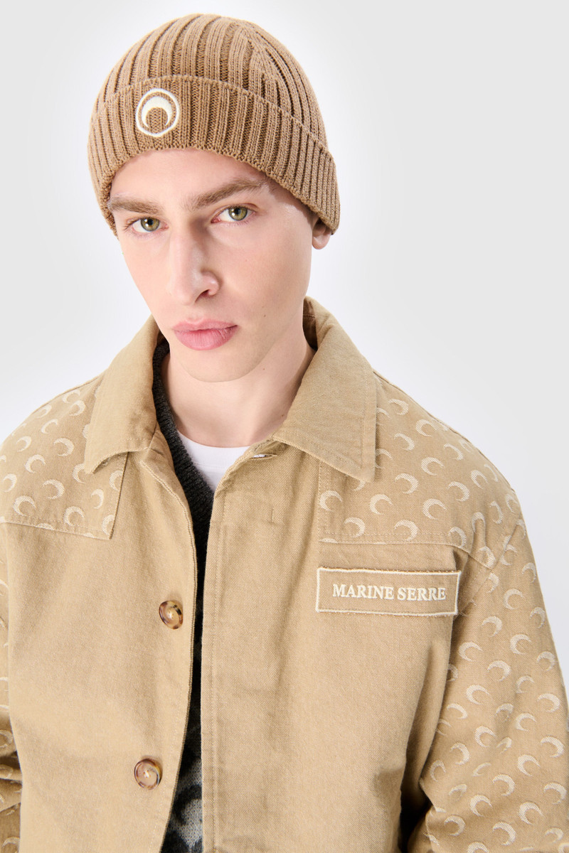 Marine Serre Moon Logo Knit Beanie outlook