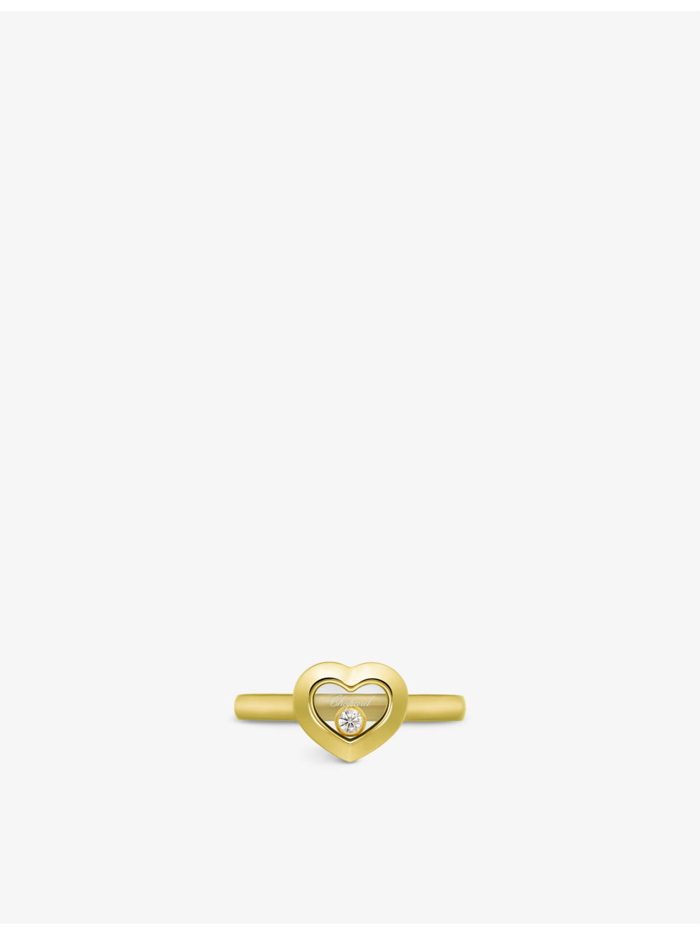 Happy Diamonds Icons 18ct yellow-gold and 0.05ct diamond ring - 3