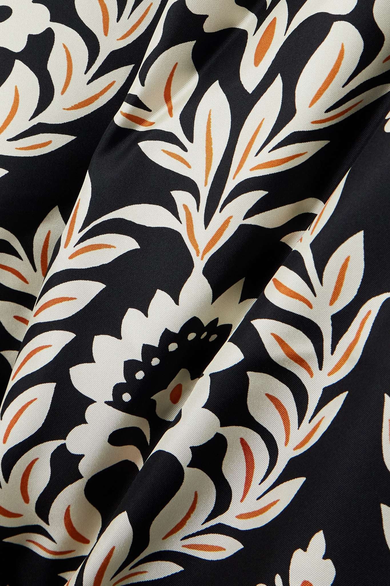 Roy one-shoulder floral-print silk-twill maxi dress - 4