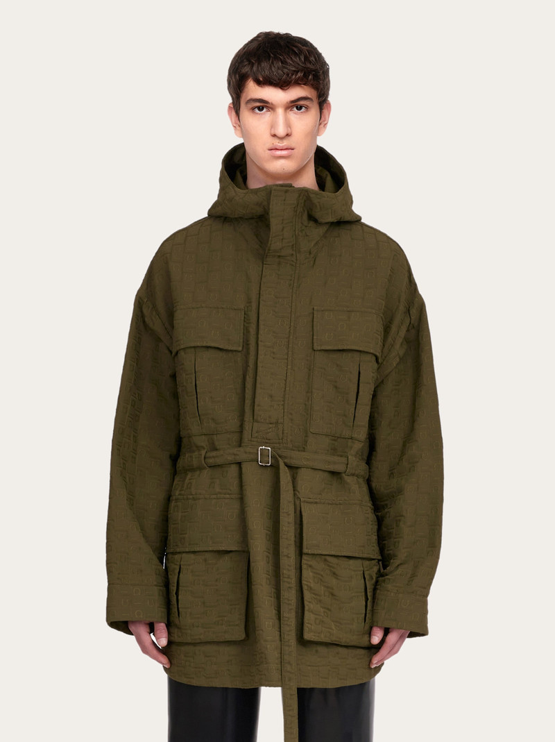 FERRAGAMO Ferragamo Monogram parka outlook