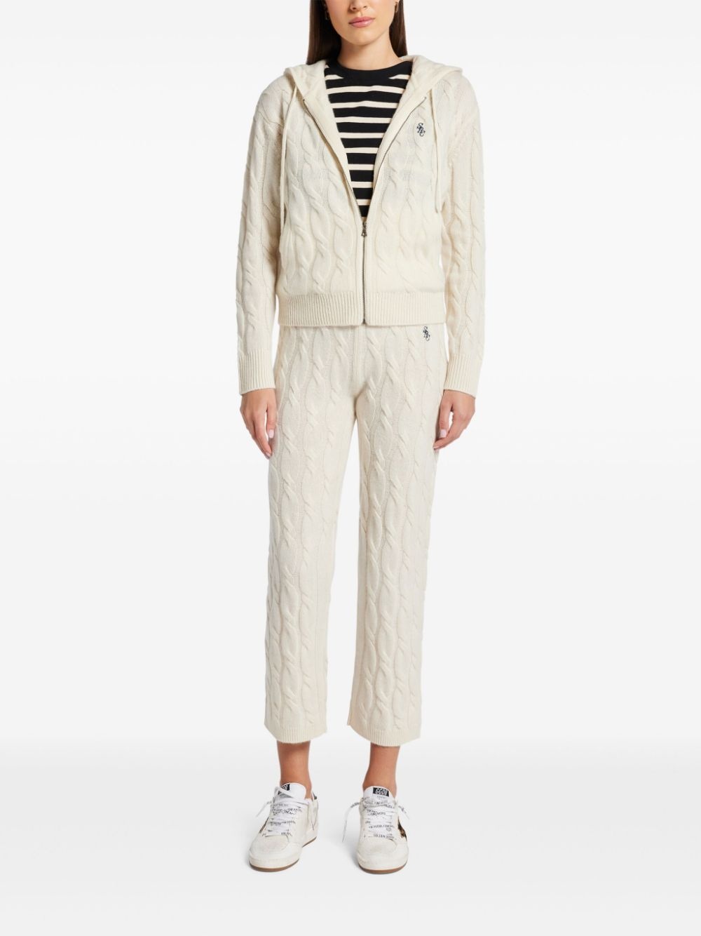 cable-knit trousers - 2