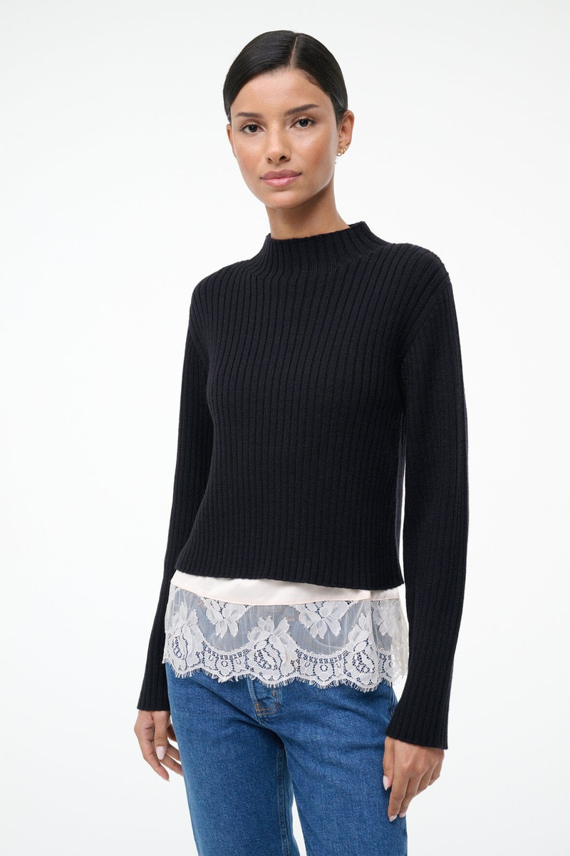 STAUD STAUD WILLOW SWEATER BLACK outlook