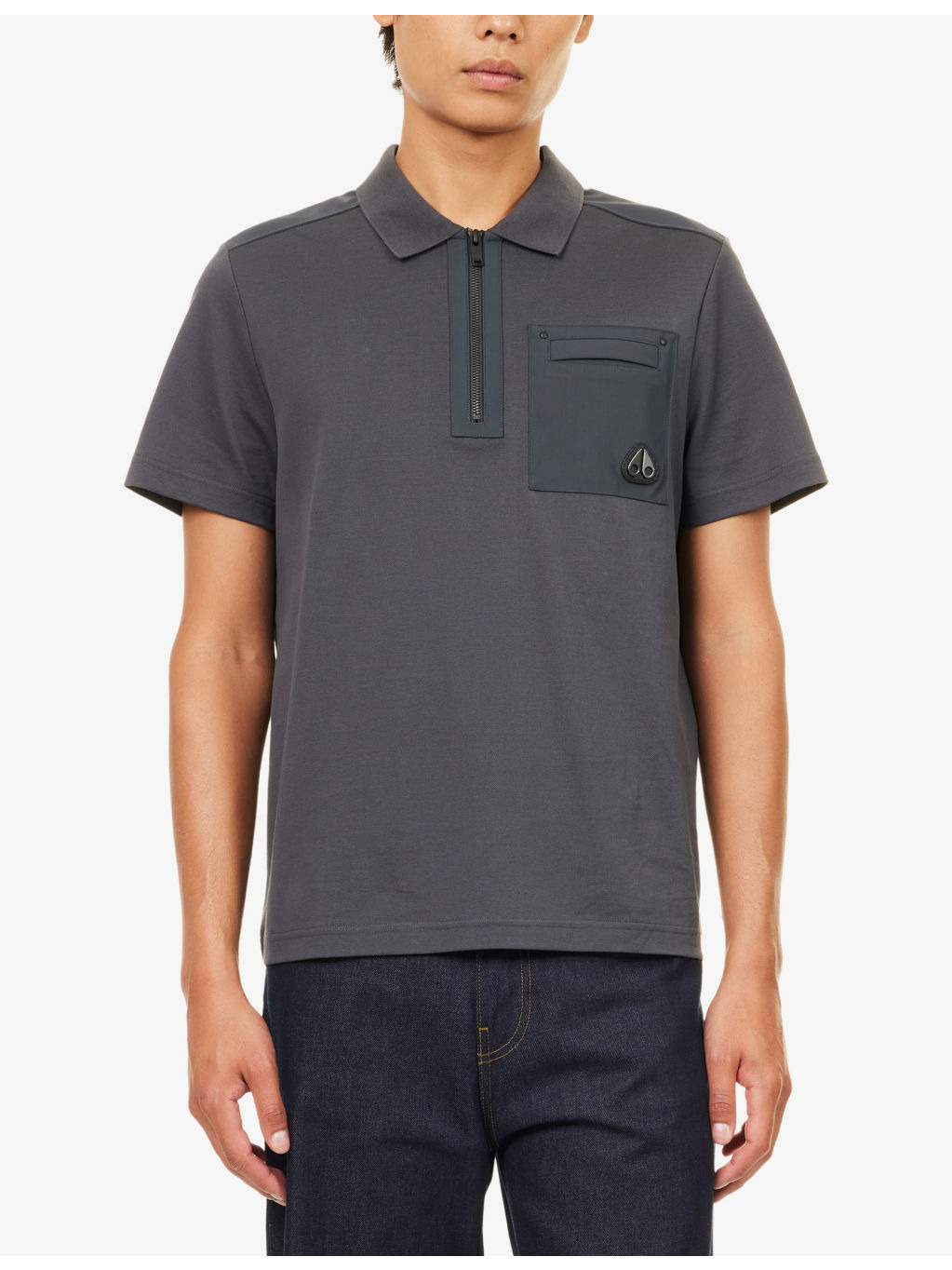 Dalon Logo-Plaque Cotton-Jersey Polo Shirt - 3