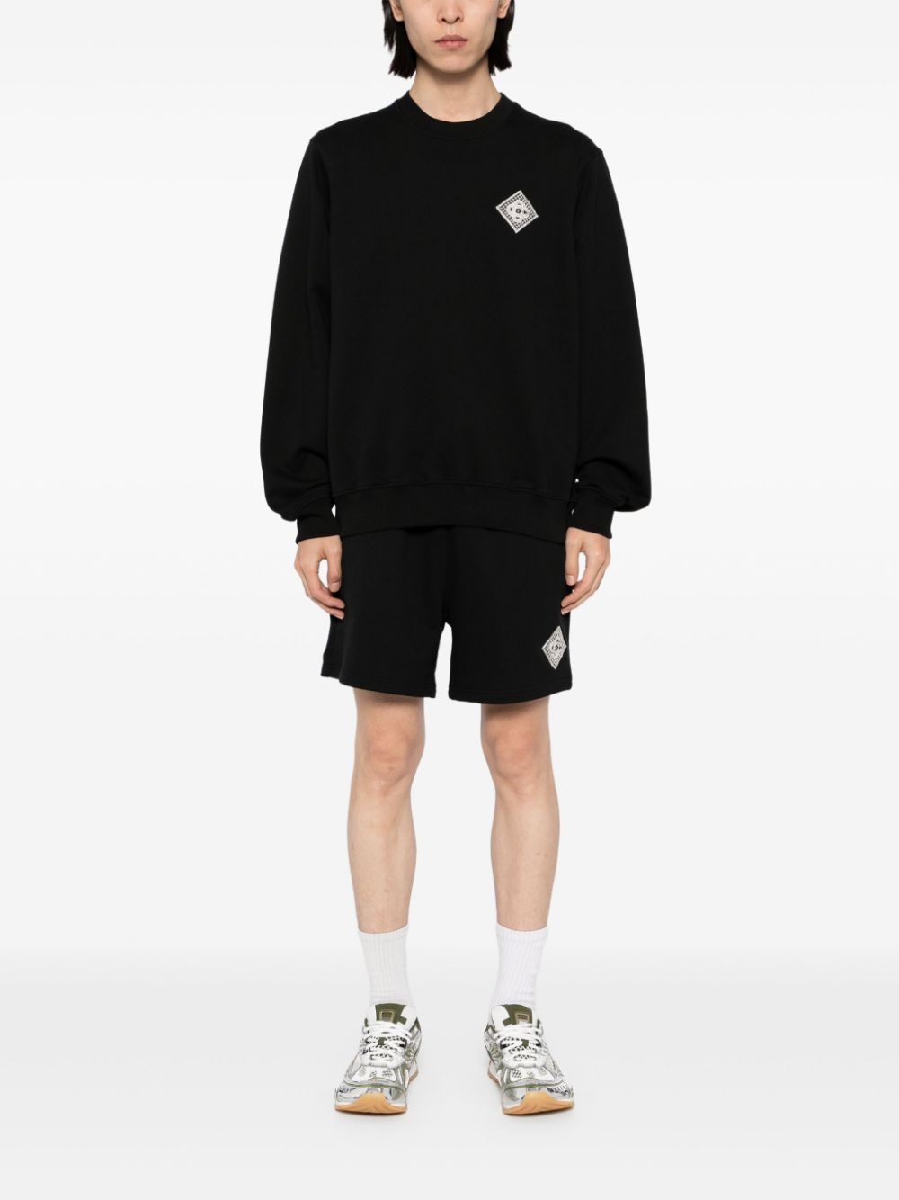logo patched sweatshirt - 2