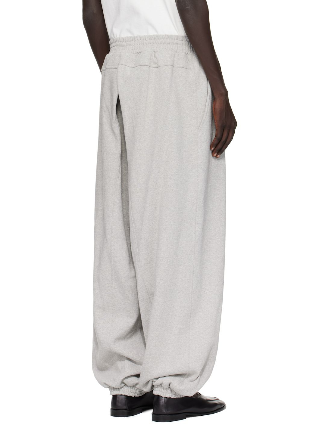 Gray Embroidered Sweatpants - 3