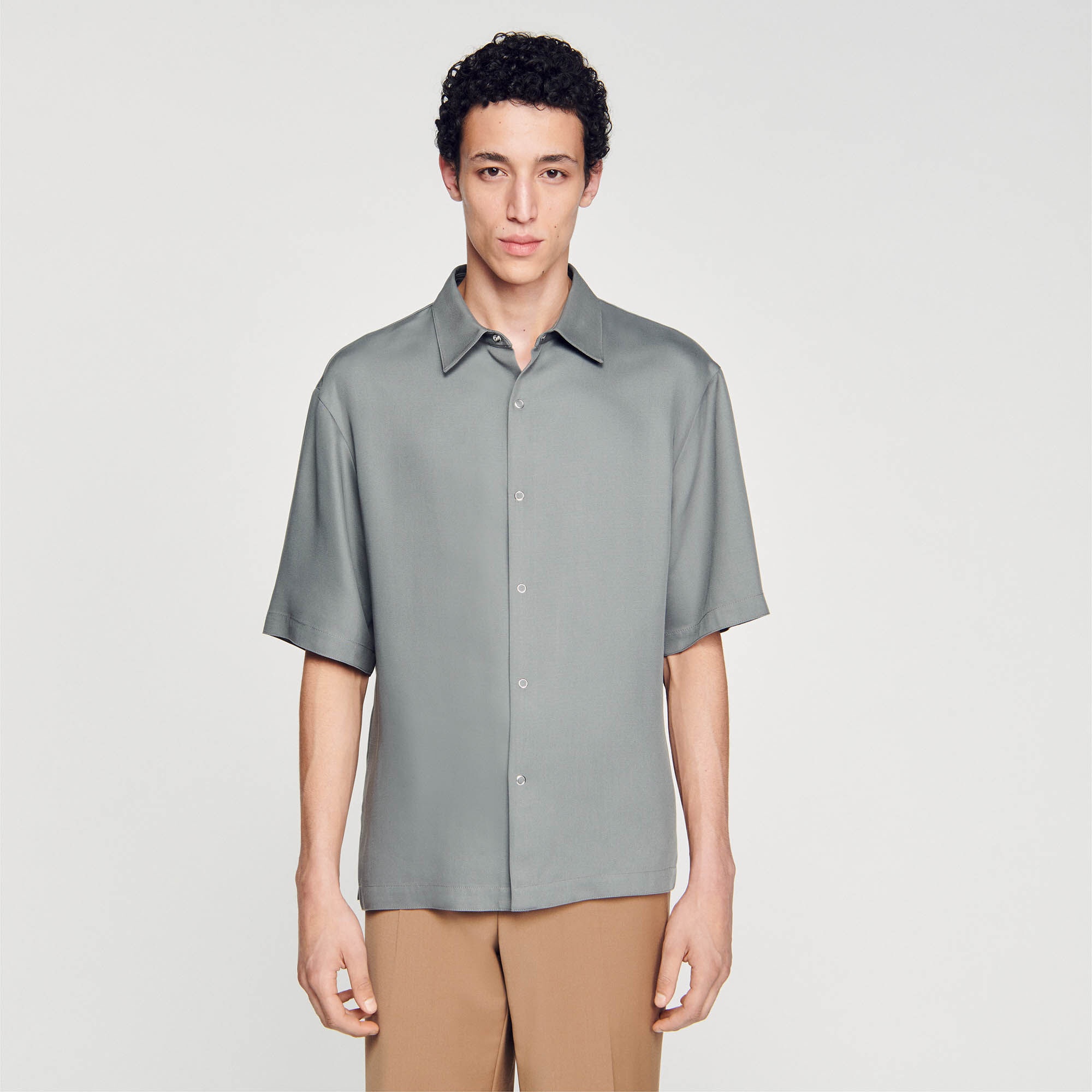BUTTON-FRONT SHIRT - 5