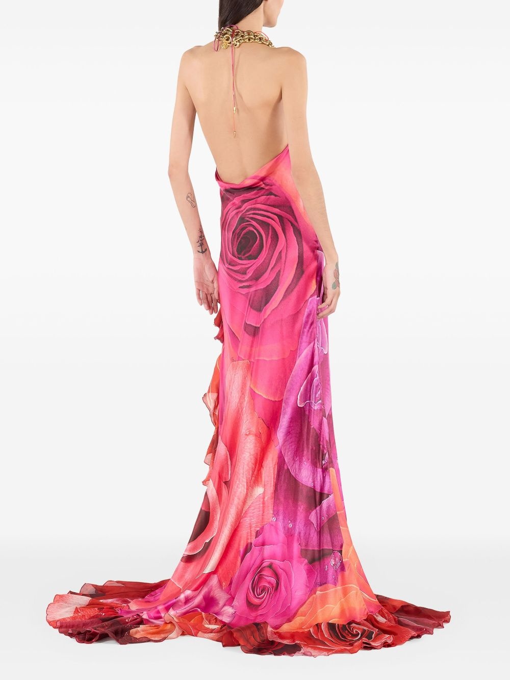 floral-print maxi dress - 4
