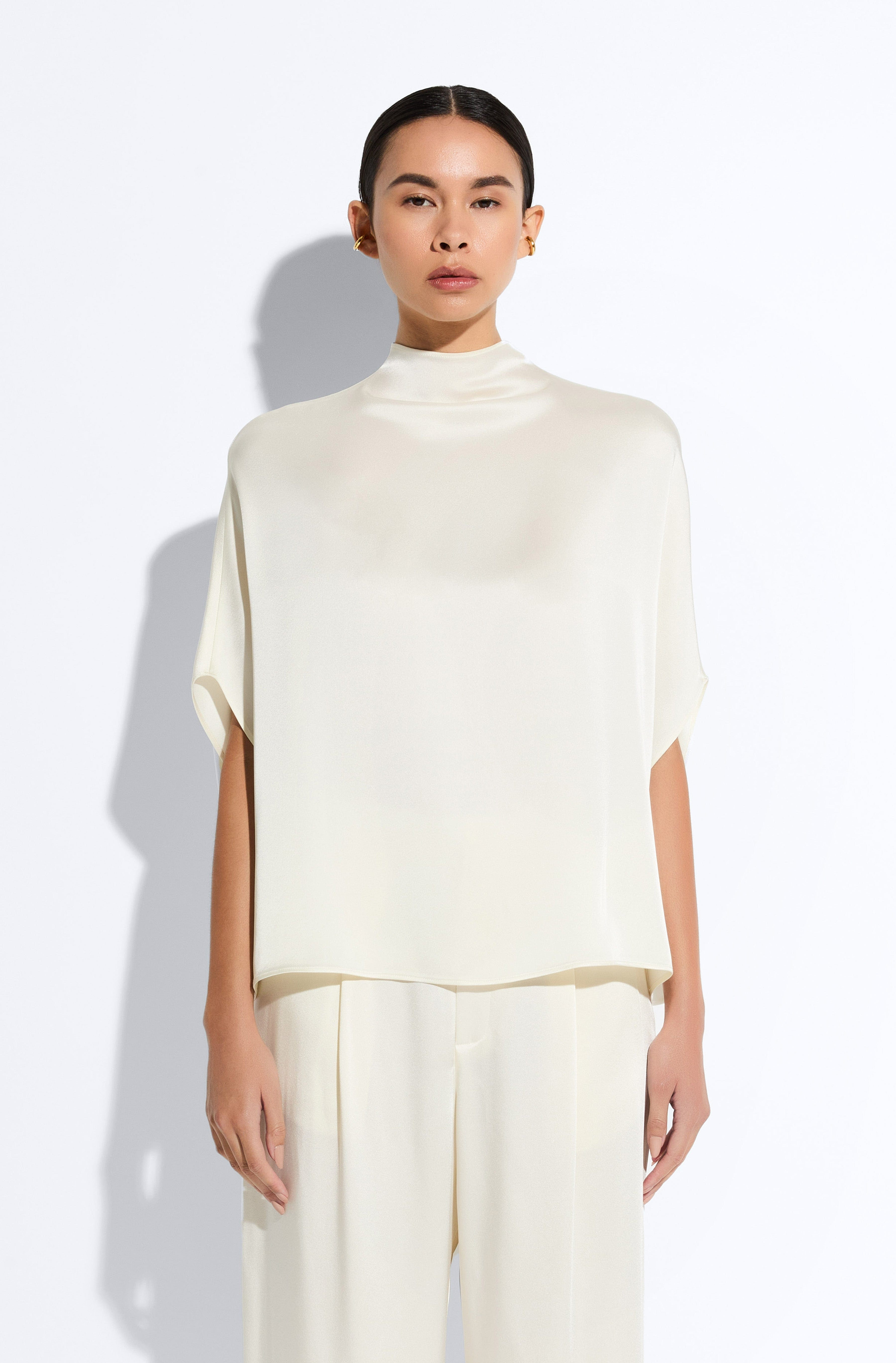 Satin Cape Tee - 2