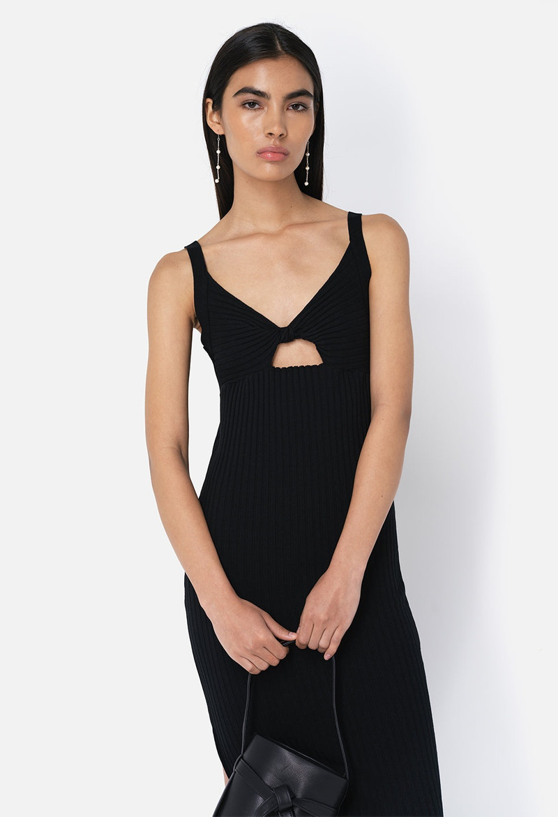 GINZA RIB TWIST DRESS 5