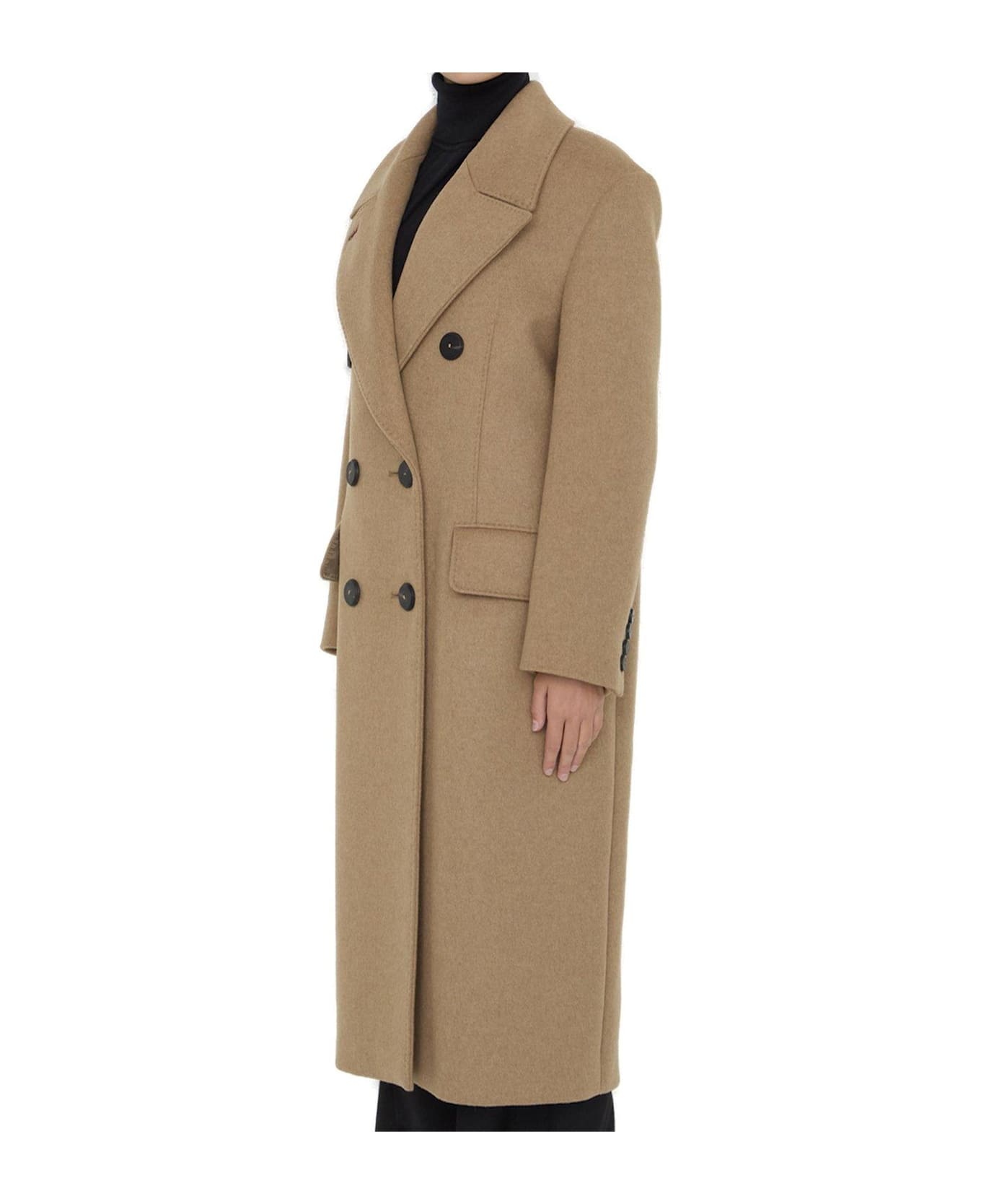 Certo Double-breasted Long-sleeved Coat - 5