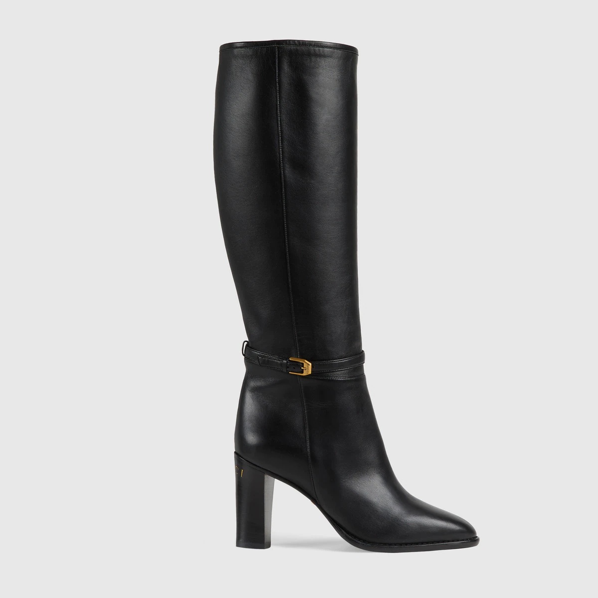 Women's knee-high boot with Gucci print - 1