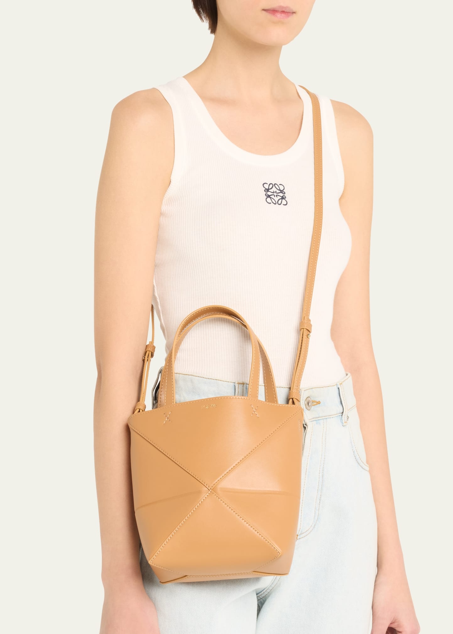 Puzzle Mini Leather Top-Handle Bag - 2
