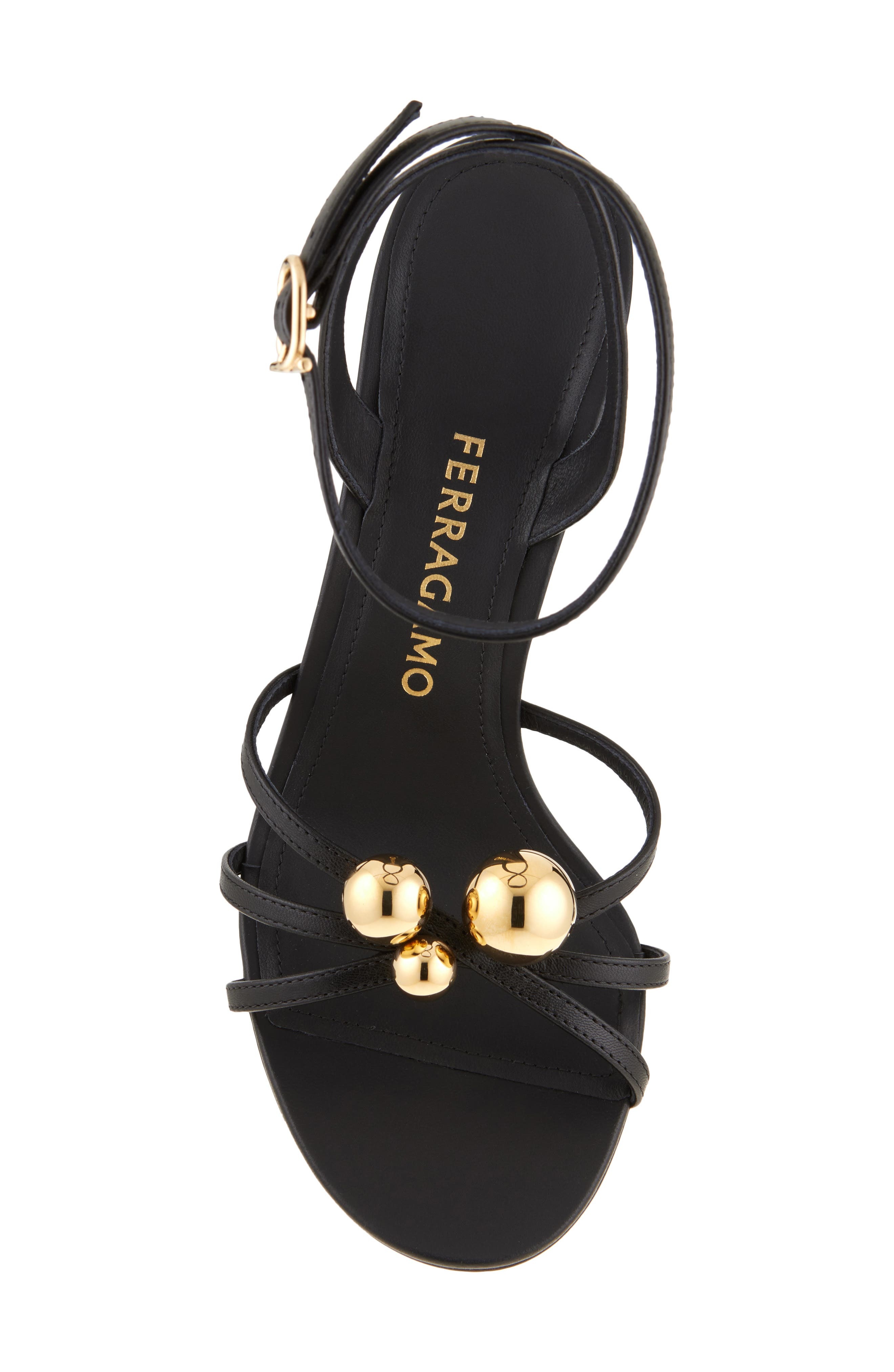 FERRAGAMO Karina Sphere Sandal in Nero at Nordstrom - 5