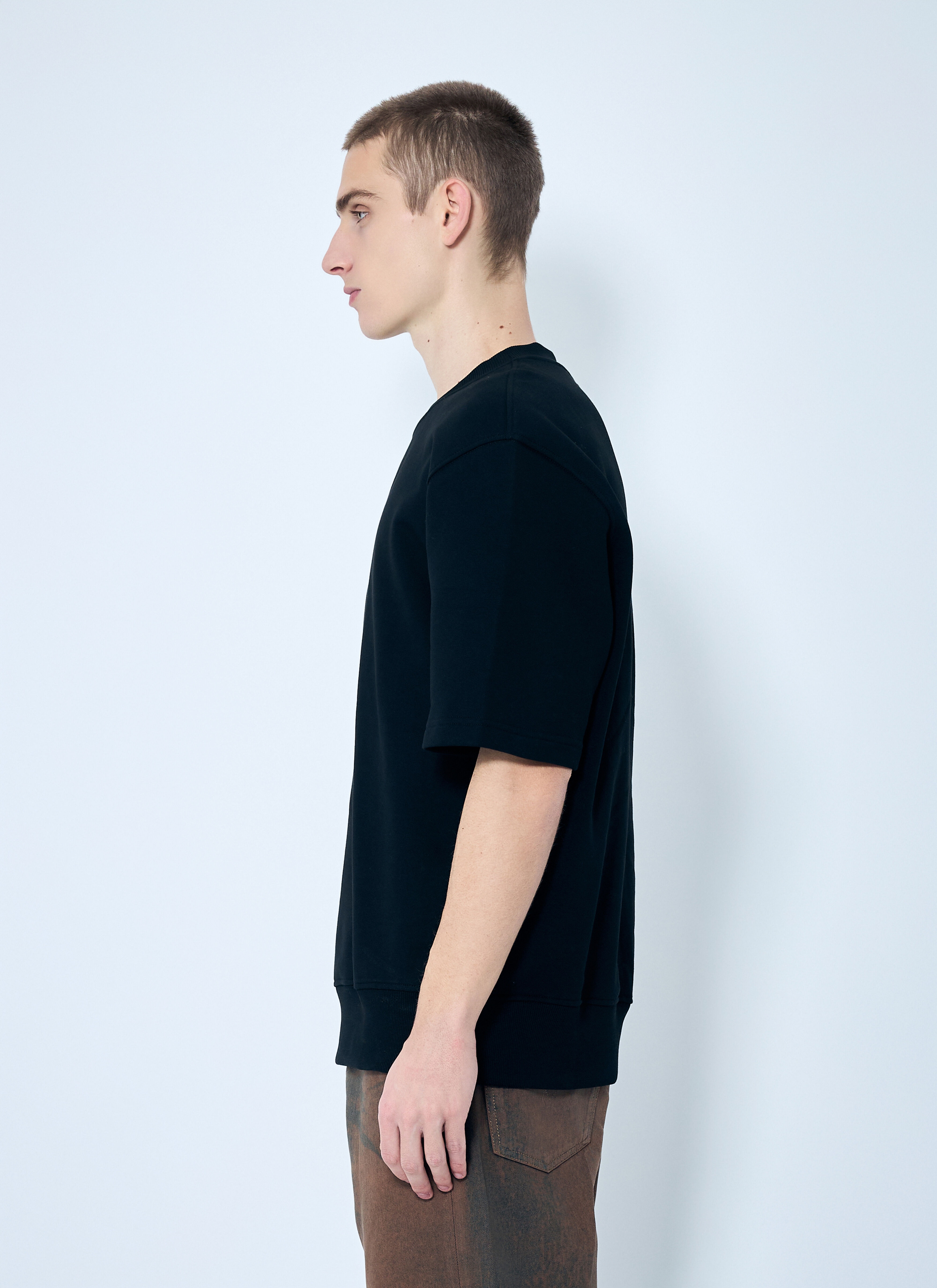 ★DIESEL★ S Cooling L1 Short Sleeve T-Shirt Black A115800BM DIESEL T-shirt Short Sleeve Sweatshirt XS Cotton BLK Black S