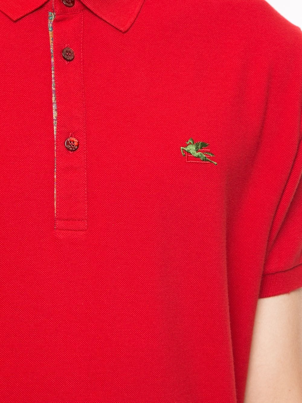 logo embroidered polo shirt - 5