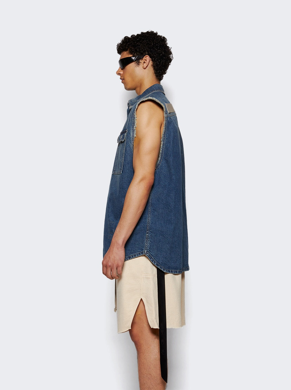 Sl Tommy Jumbo Outershirt Washed Indigo - 3