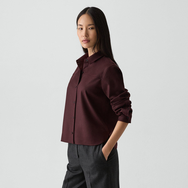 Boxy Shirt in Sleek Flannel 3