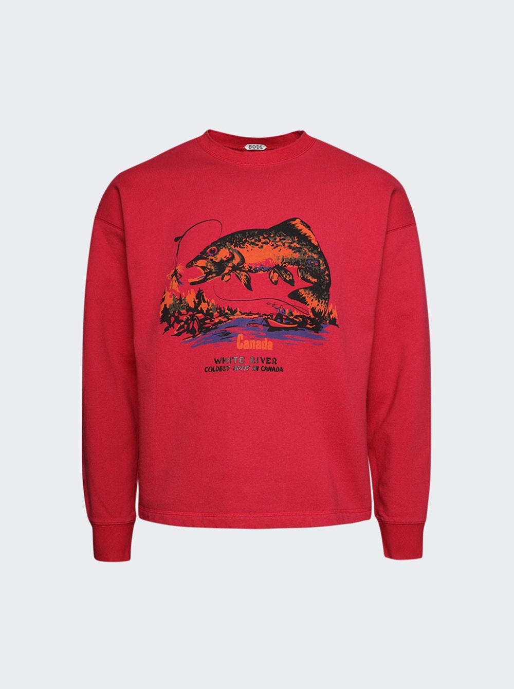 White River Crewneck Shirt Red - 1