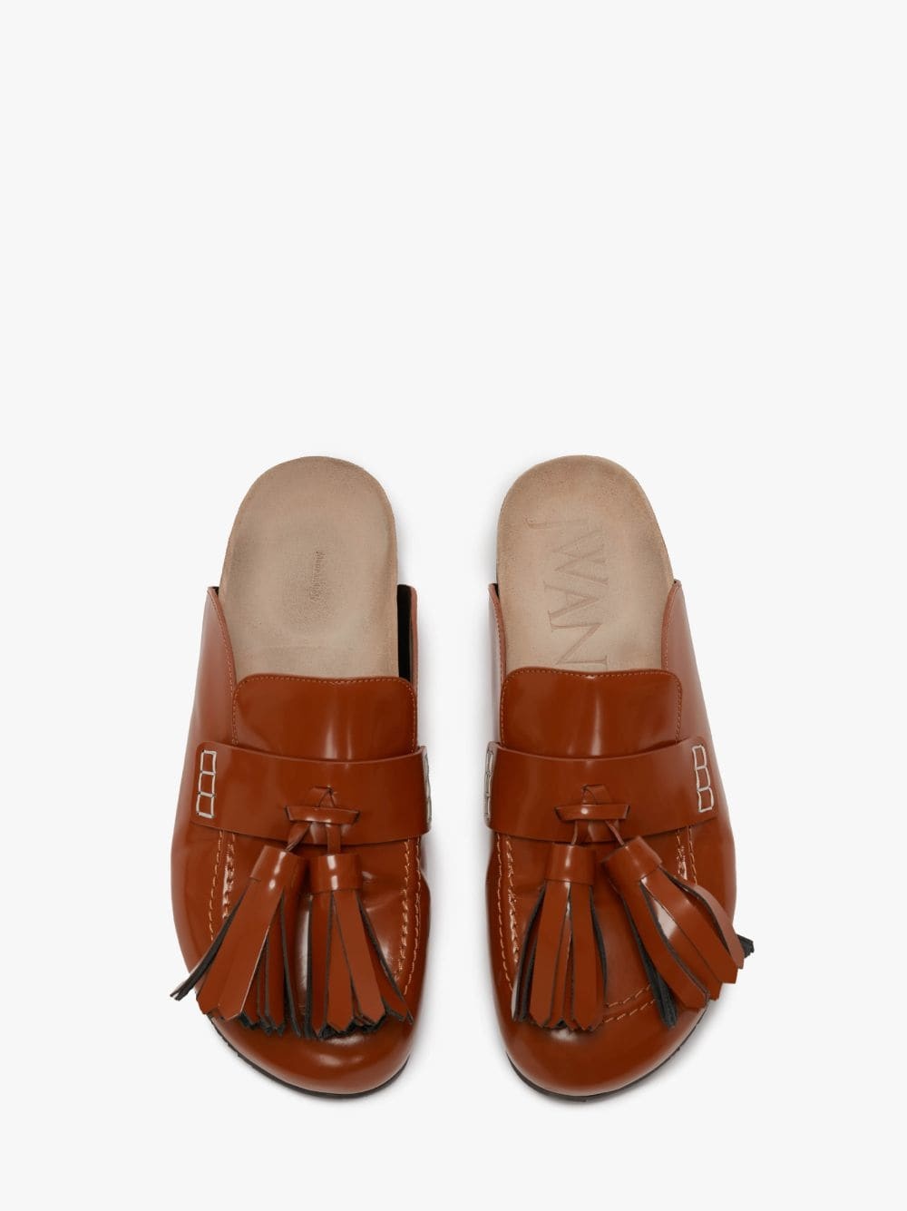 TASSEL LOAFER LEATHER MULES - 4