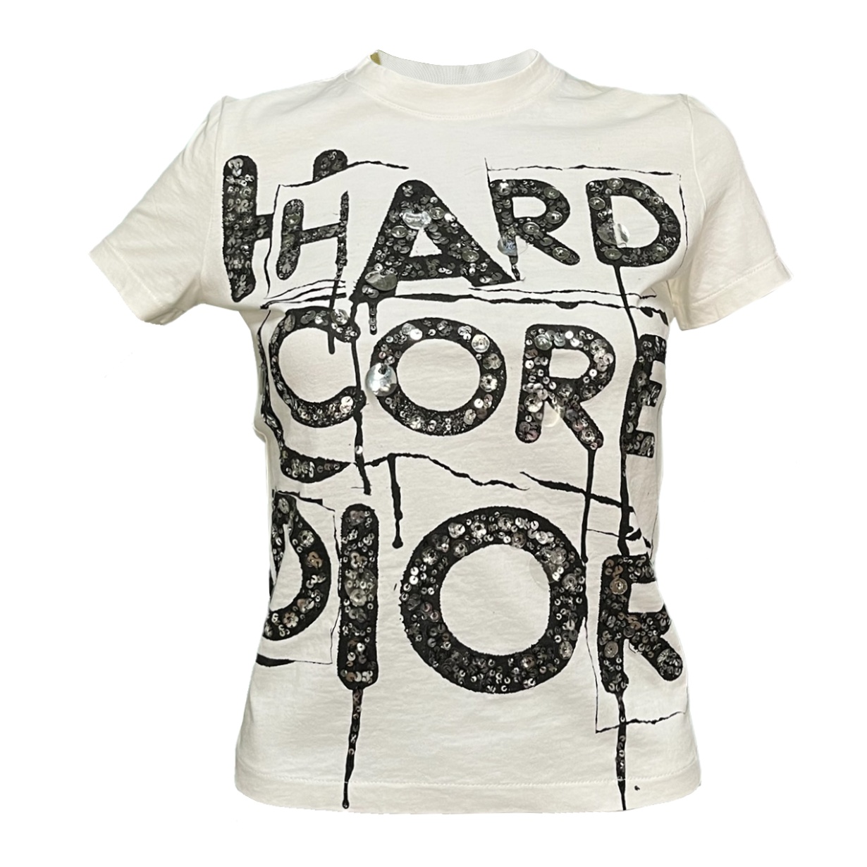 CHRISTIAN DIOR Spring Summer 2003 "Hard Core Dior" Sequin T-Shirt - 1