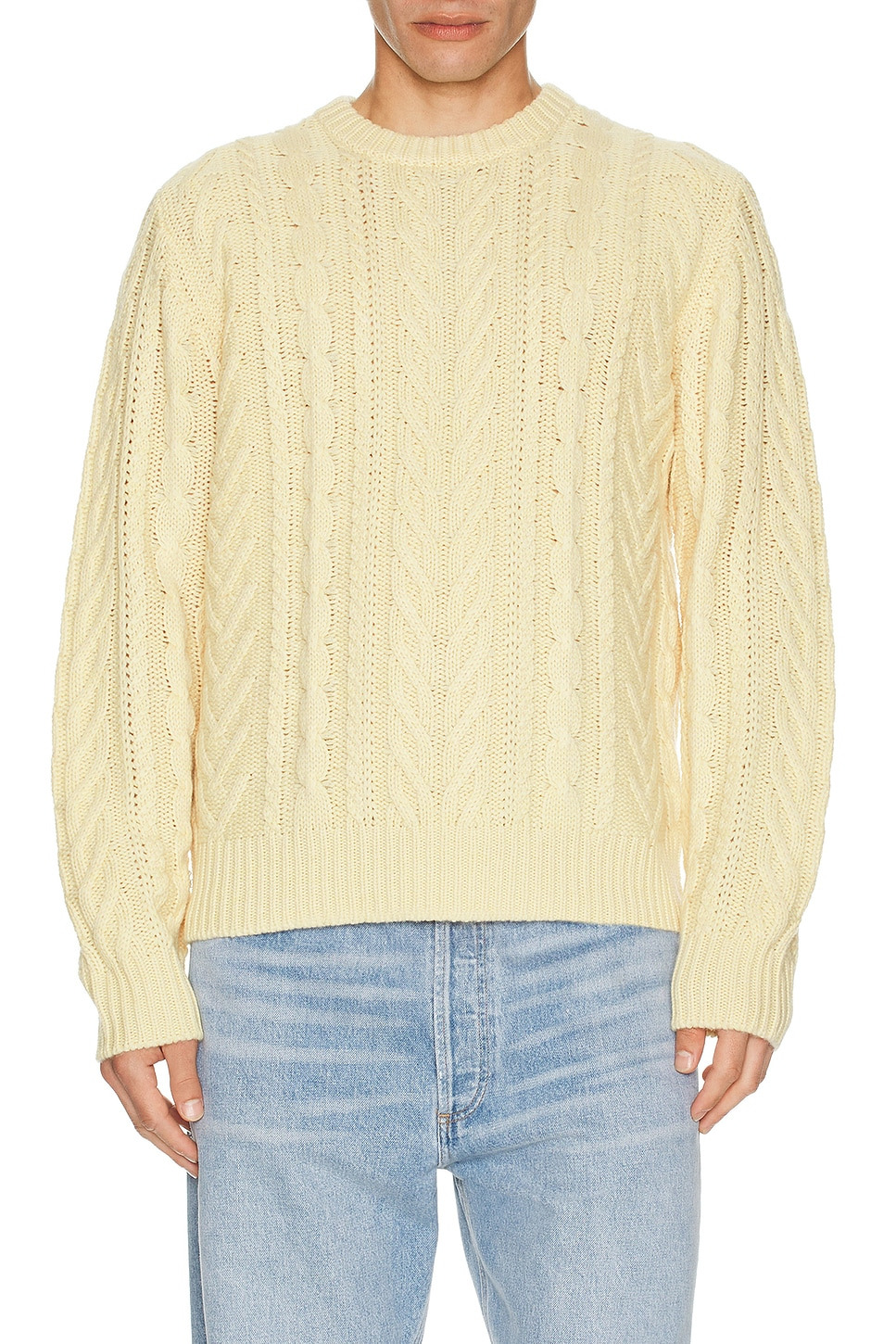 Fisherman Crew Neck Sweater - 3