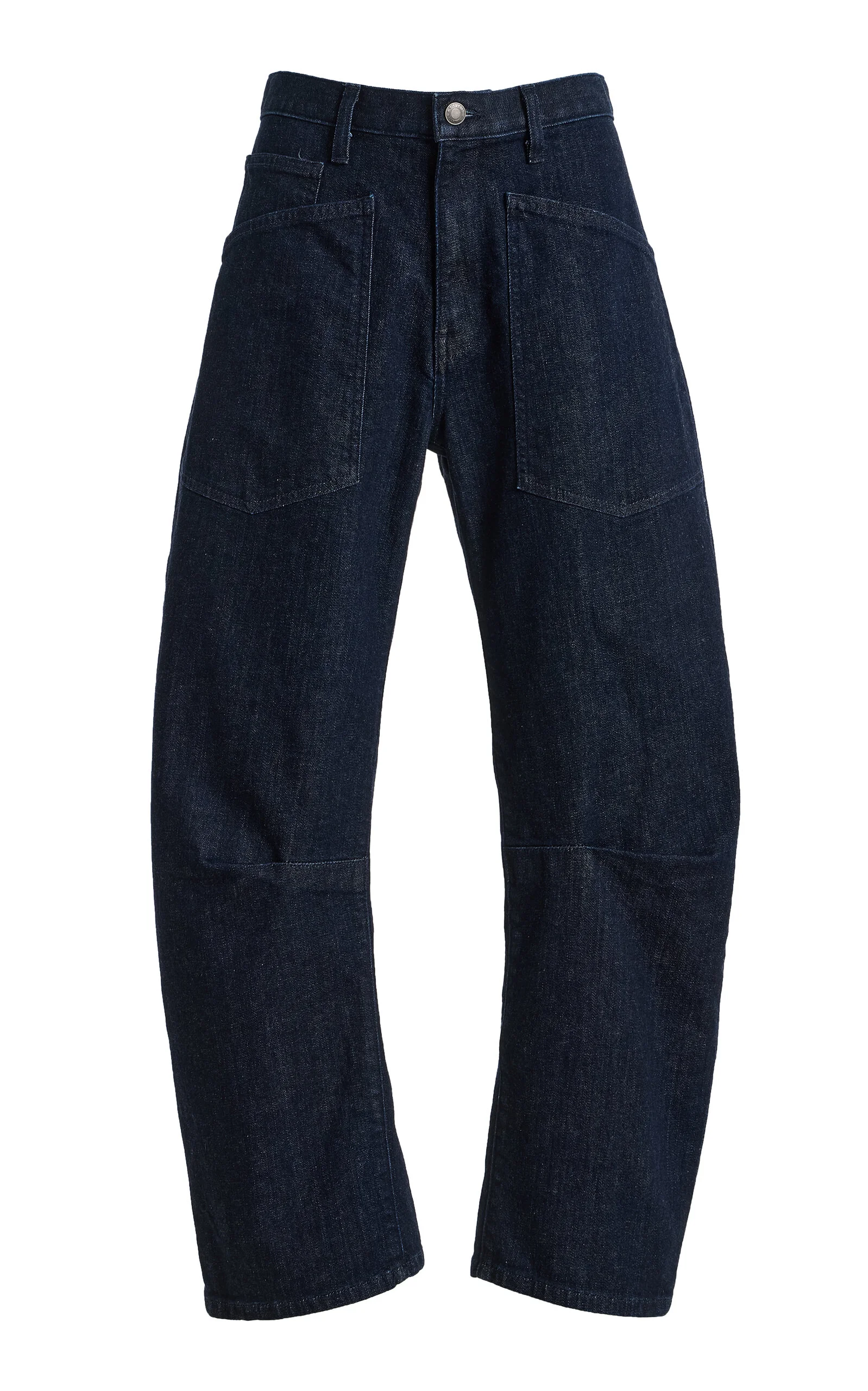 Shon Rigid Mid-Rise Wide-Leg Jeans blue - 1