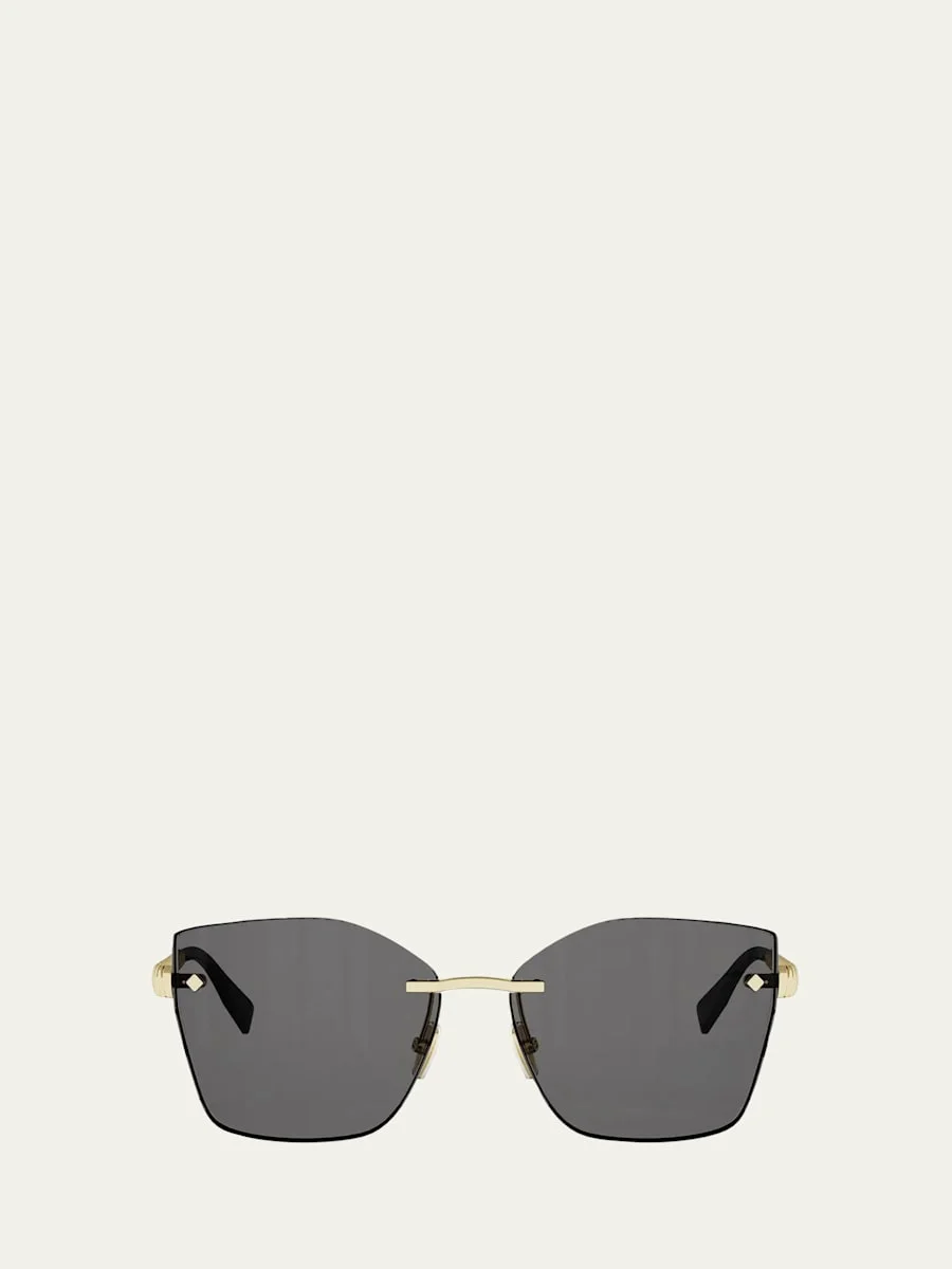 Tubogas Rimless Metal Square Sunglasses - 1