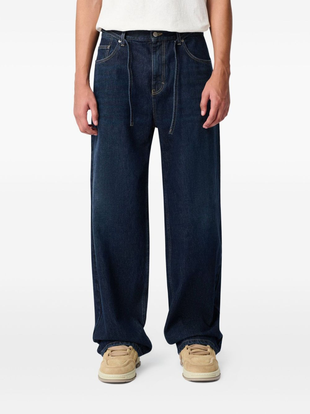 Arigato drawstring-fastening jeans - 4