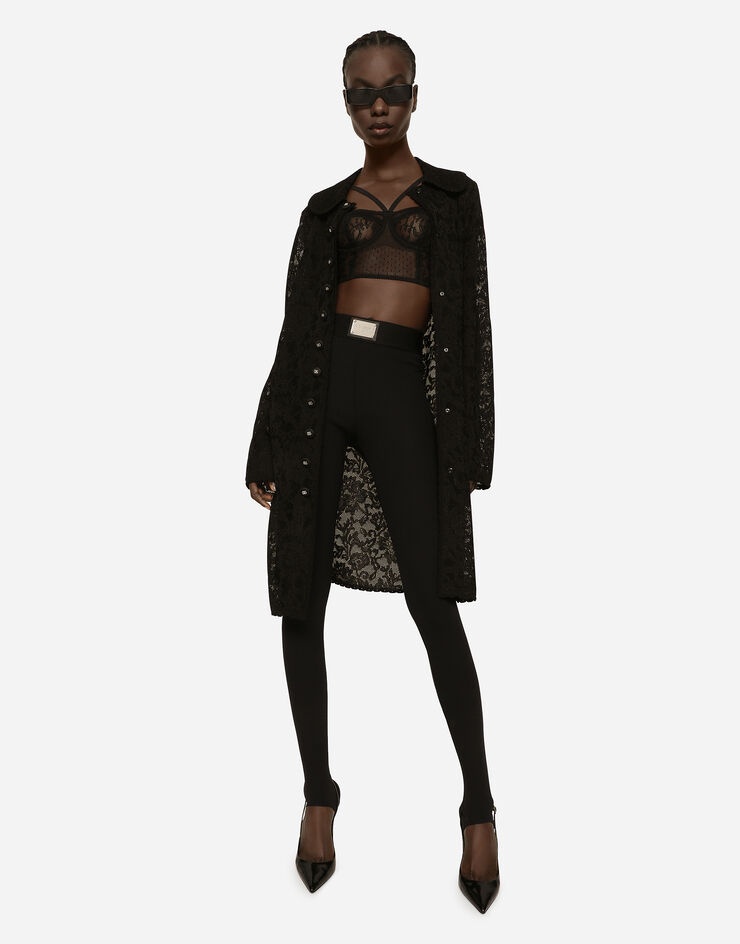 Lace-stitch coat - 5